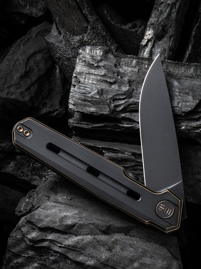 WE Navo 3.25" CPM 20CV Bronze /Black Titanium Folding Knife by Ostap Hel WE22026-3