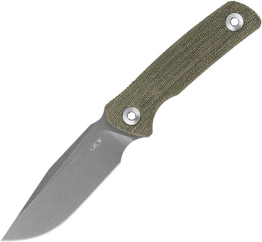 Zero Tolerance 0004OL 4.2" CPM Cru-Wear Stonewash Olive Micarta Fixed Blade Knife