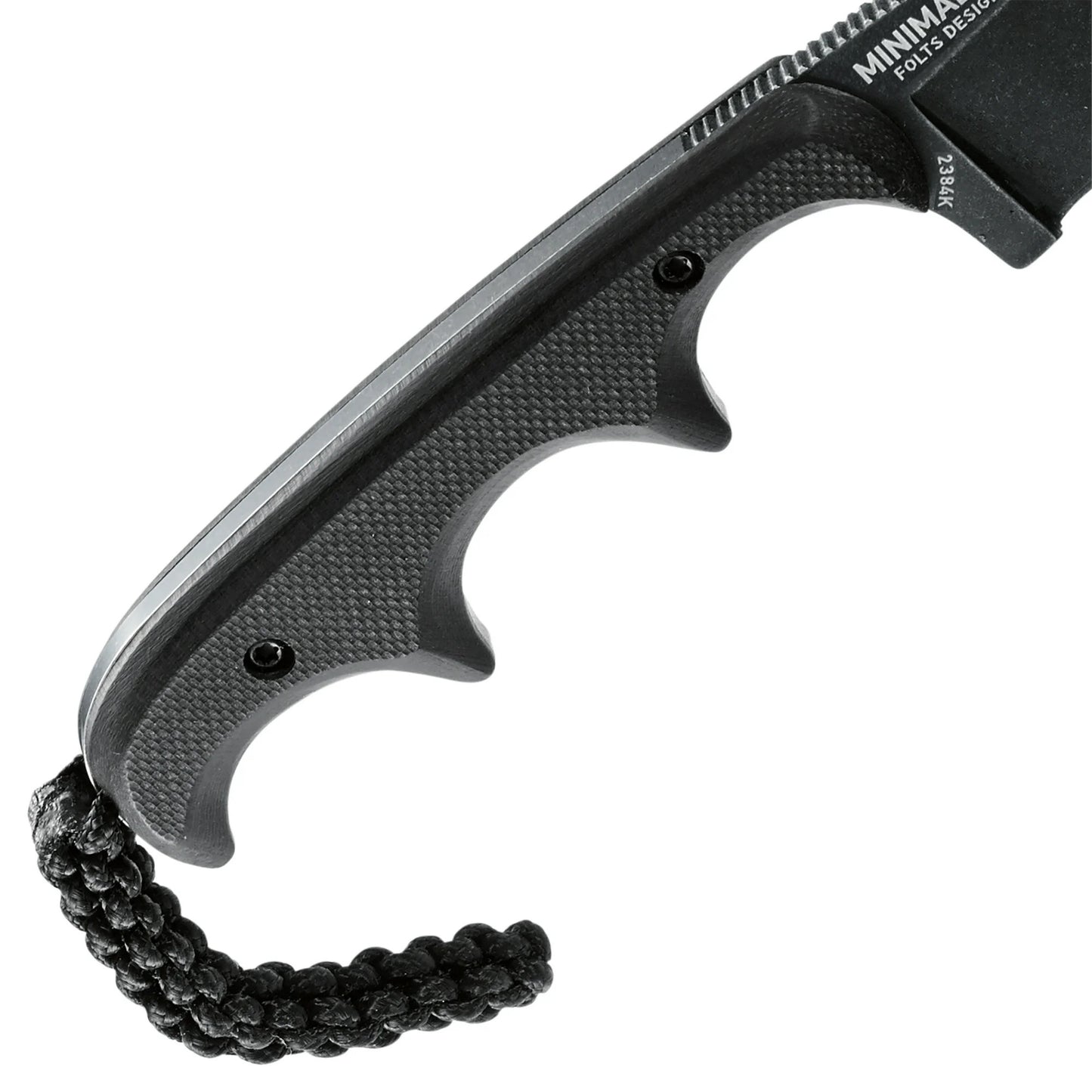 CRKT Folts Minimalist 2.16" Black Stonewash Drop Point Knife - Alan Folts Design - 2384K