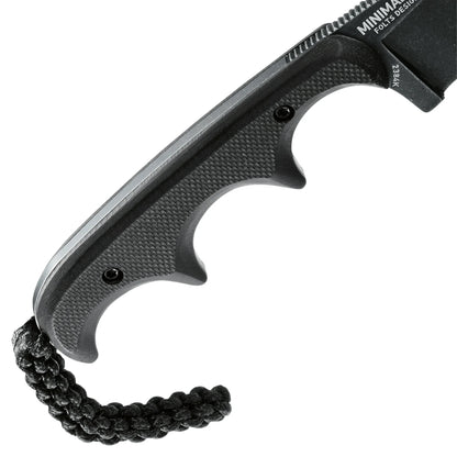 CRKT Folts Minimalist 2.16" Black Stonewash Drop Point Knife - Alan Folts Design - 2384K