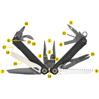 Leatherman Wave Alpha Obsidian 4" Magnacut G10 Multi Tool 18 Functions