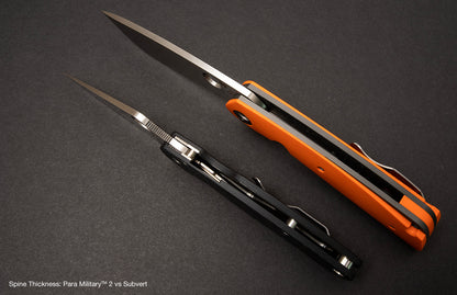 Spyderco Nati Amor Subvert 4.14" CPM S30V Orange G10 Folding Knife C239GPOR