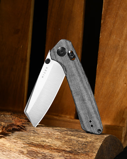 Kizer Madrac Clutch-Lock 3.06" Nitro-V Norplex UltreX Micarta Folding Knife V3693A3