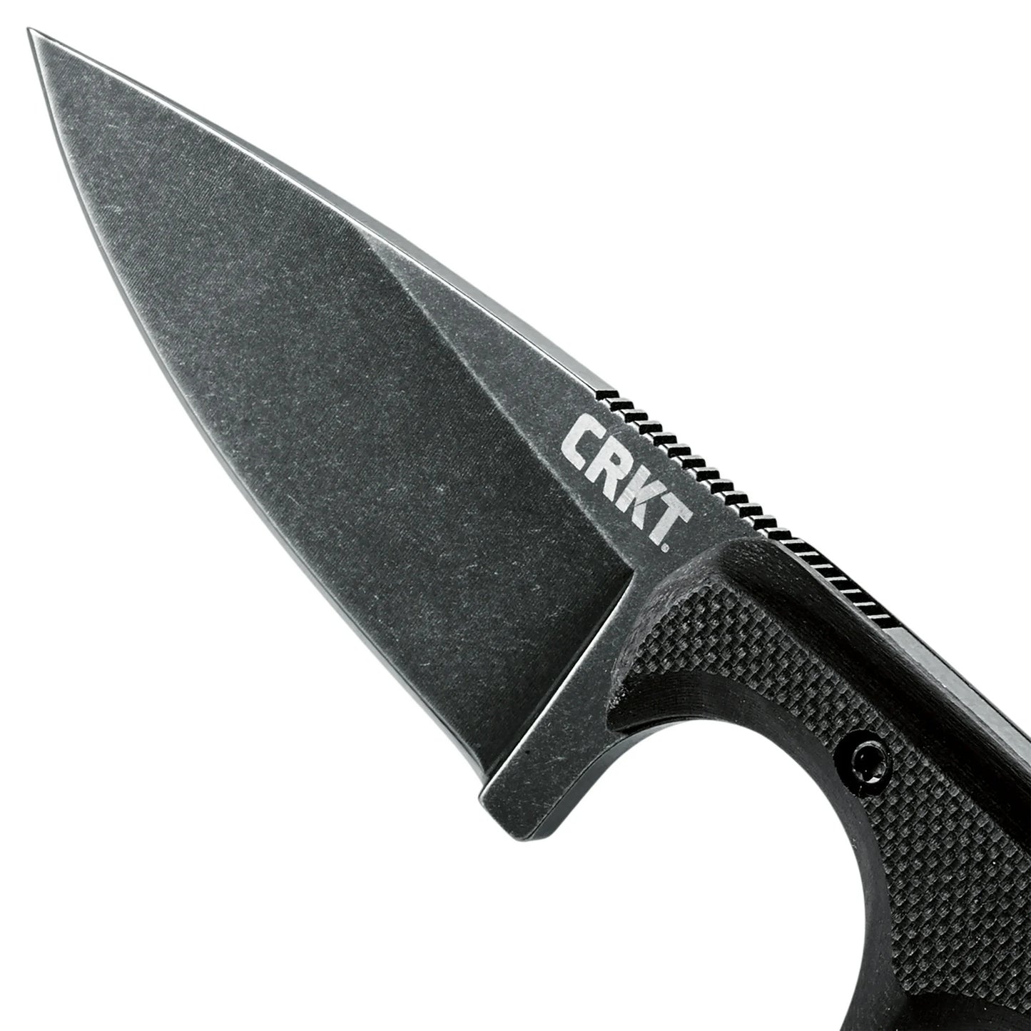 CRKT Folts Minimalist 2.16" Black Stonewash Drop Point Knife - Alan Folts Design - 2384K