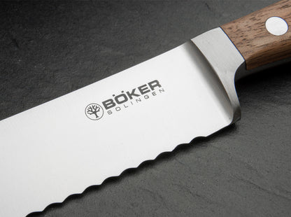 Boker Solingen Heritage 8.07" Bread Knife with Walnut Handle - Made in Germany