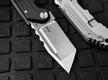 Boker Plus Dvalin Folder Tanto 2.8" D2 Folding Knife by Midgards Messer 01BO549