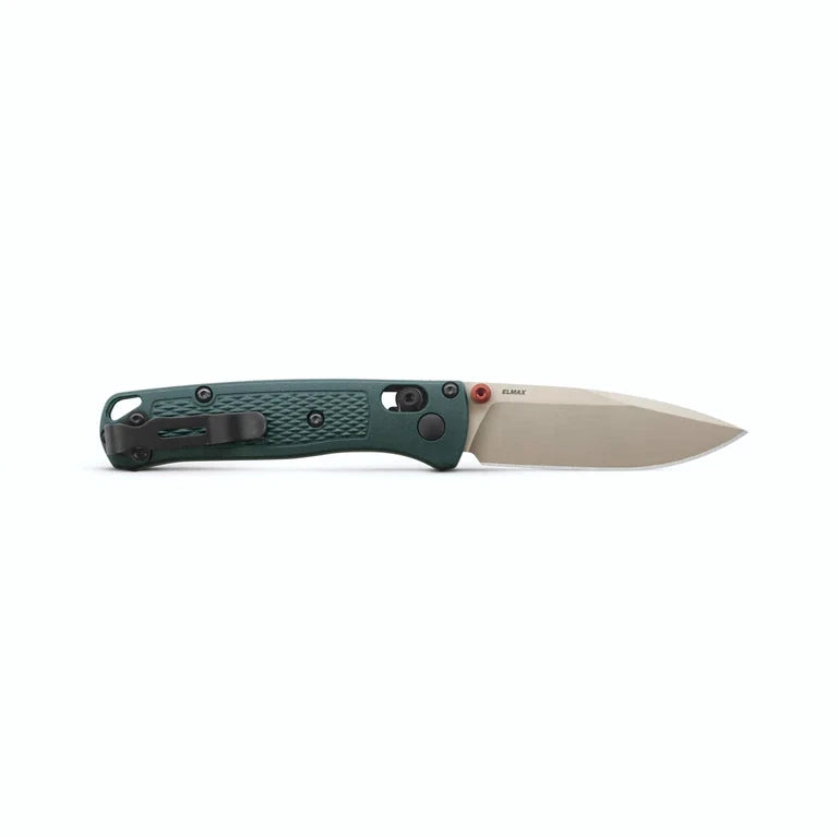 Benchmade 533TN-2601 Mini Bugout 2.82" ELMAX McMillan Tan Cerakote Taiga Green Grivory Folding Knife