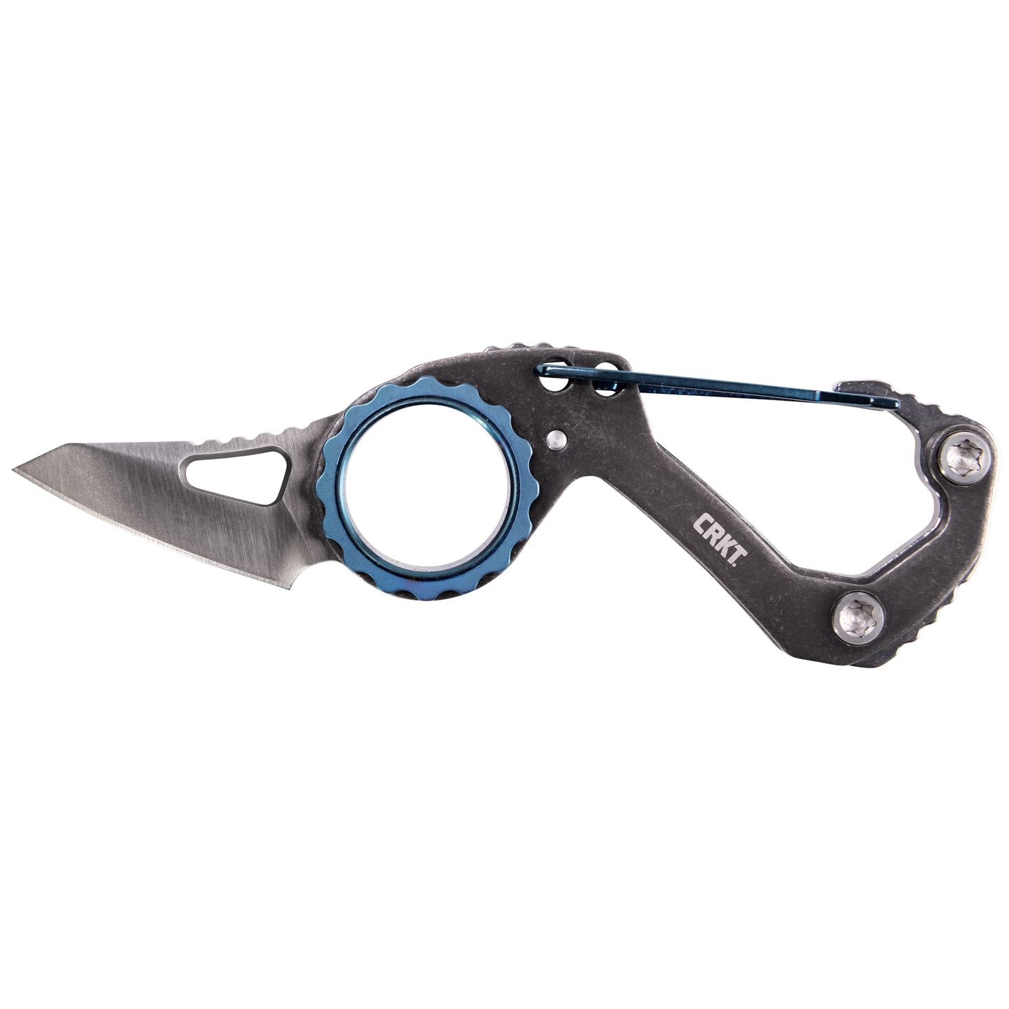 CRKT Compano Sheepsfoot 1.44" Keychain Carabiner Folding Knife - Mike Bond Design - 9083
