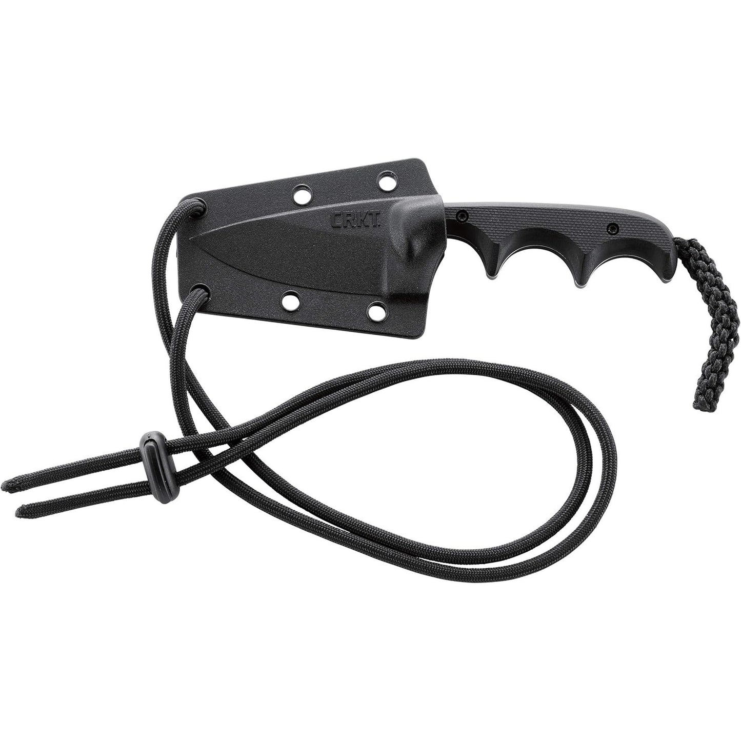 CRKT Folts Minimalist 2.16" Black Stonewash Drop Point Knife - Alan Folts Design - 2384K