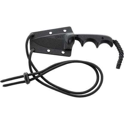 CRKT Folts Minimalist 2.16" Black Stonewash Drop Point Knife - Alan Folts Design - 2384K