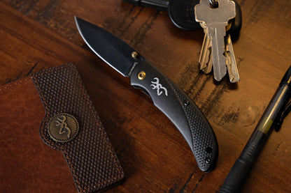 Browning Prism III 2.38" 7Cr17Mov Black Aluminium Folding Knife