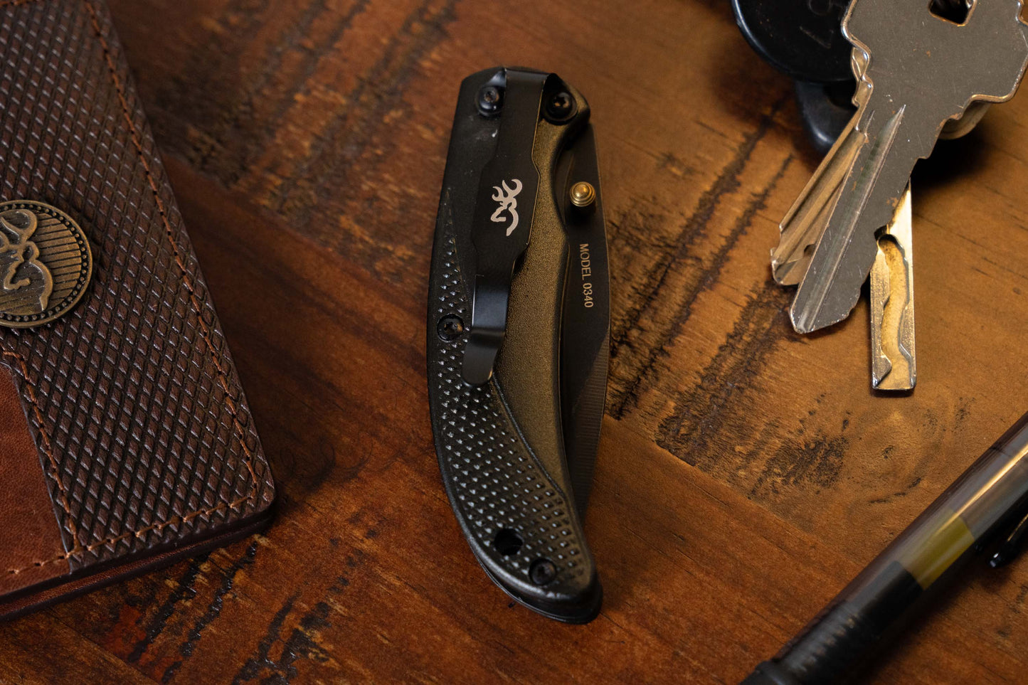 Browning Prism III 2.38" 7Cr17Mov Black Aluminium Folding Knife