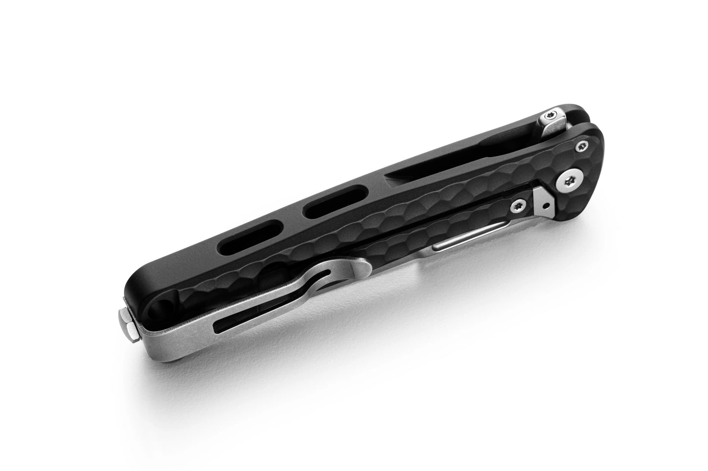 LionSteel Emmet 2.83" Magnacut Black Aluminium Integral Folding Knife EM01A BS