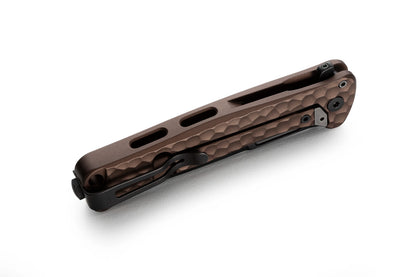 LionSteel Emmet 2.83" Magnacut Old Black / Earth Aluminium Integral Folding Knife EM01A EB