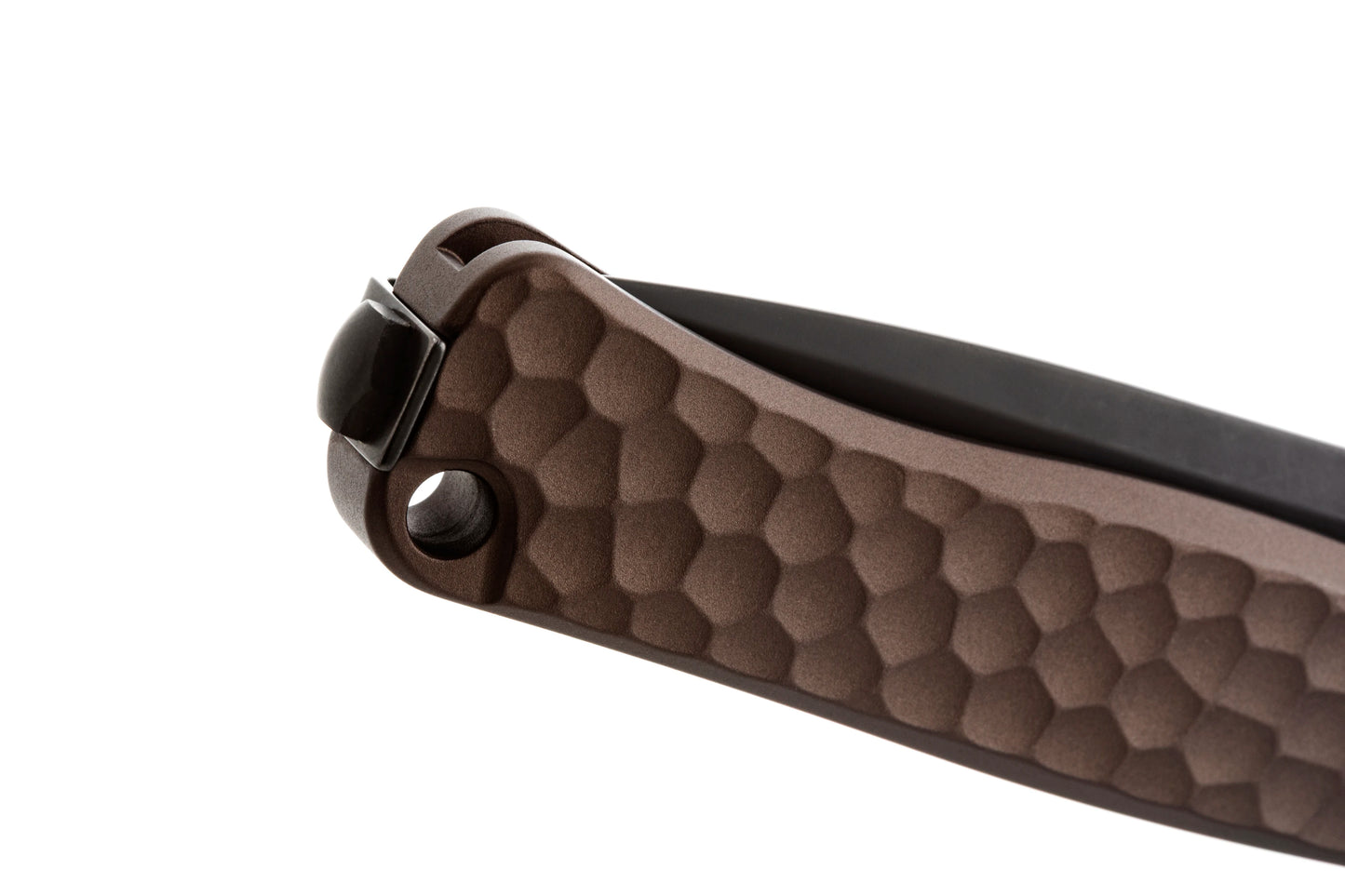 LionSteel Emmet 2.83" Magnacut Old Black / Earth Aluminium Integral Folding Knife EM01A EB