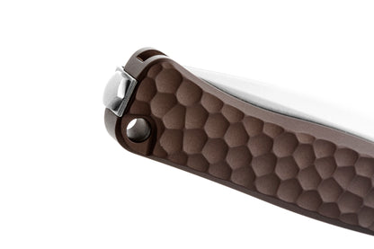 LionSteel Emmet 2.83" Magnacut Earth Aluminium Integral Folding Knife EM01A ES