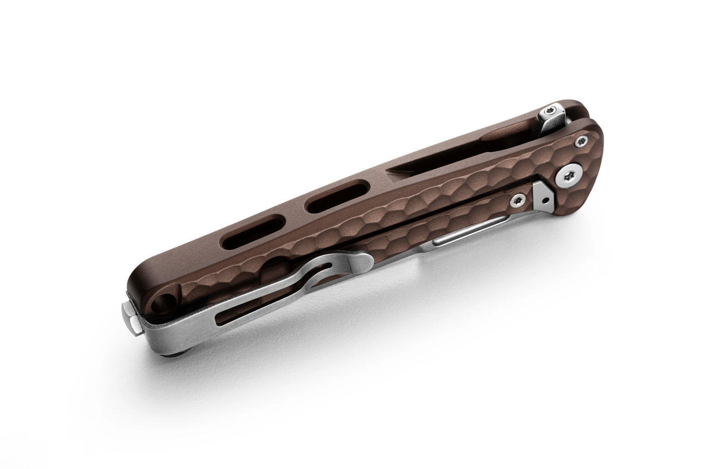 LionSteel Emmet 2.83" Magnacut Earth Aluminium Integral Folding Knife EM01A ES