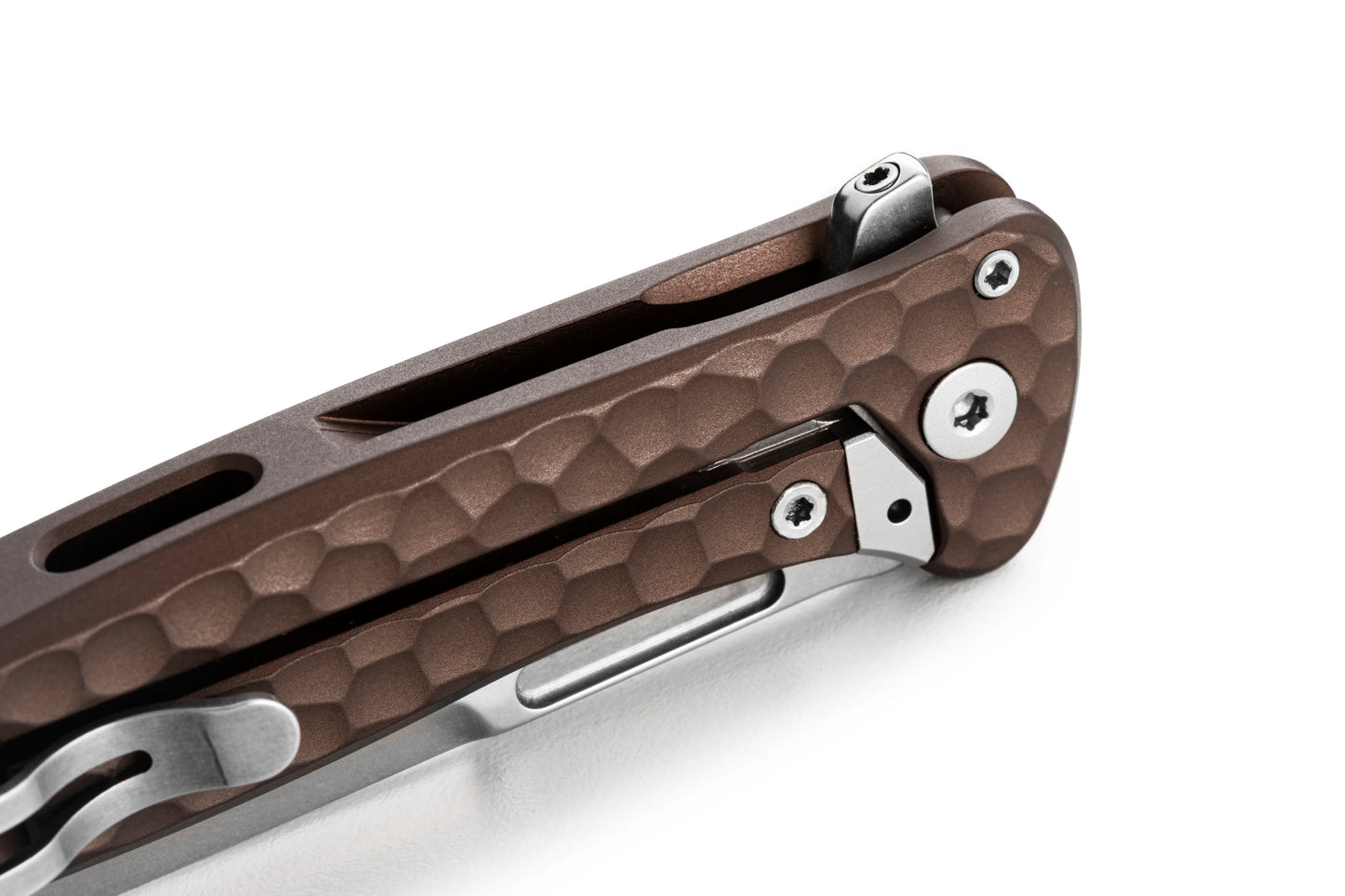 LionSteel Emmet 2.83" Magnacut Earth Aluminium Integral Folding Knife EM01A ES
