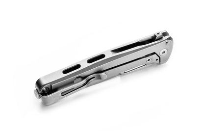 LionSteel Emmet 2.83" Magnacut Flat Titanium Integral Folding Knife EM01 FL