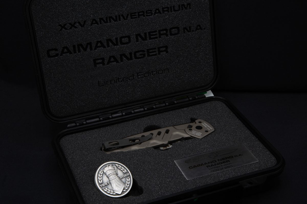 Extrema Ratio Caimano Nero N.A. Ranger XXV Anniversarium Limited Edition 3.66" N690 Folding Knife
