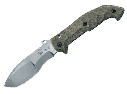 Fox FKMD Meskwaki Tracker 5.31" N690Co Large Micarta Folding Knife with MOLLE Sheath FX-500
