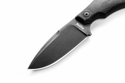 LionSteel H2 2.95" M390 Black PVD G10 Fixed Blade Knife Kydex Sheath