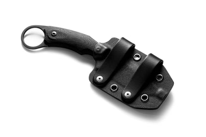 LionSteel H2 2.95" M390 Black PVD G10 Fixed Blade Knife Kydex Sheath