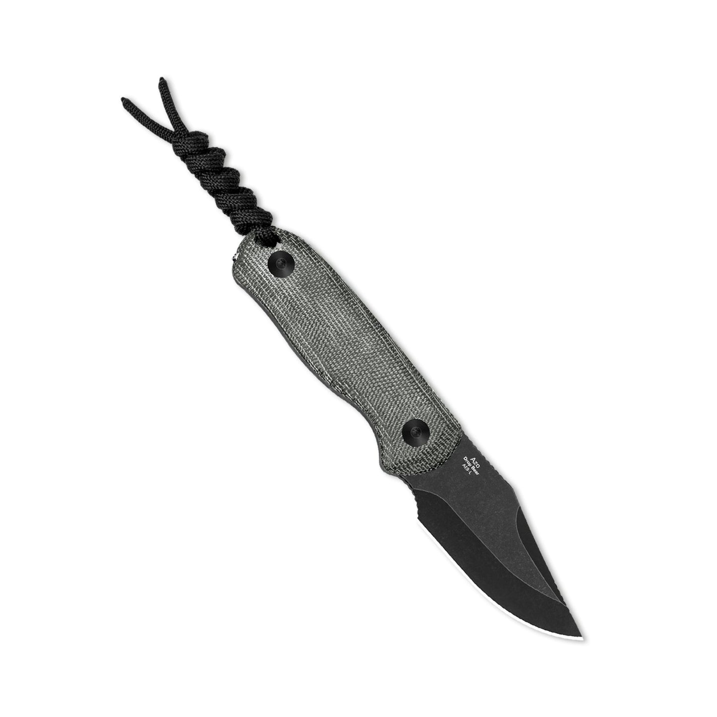 Kizer Drop Bear 2.6" AEB-L Black Stonewash Micarta Compact Fixed Blade Knife 1092A1