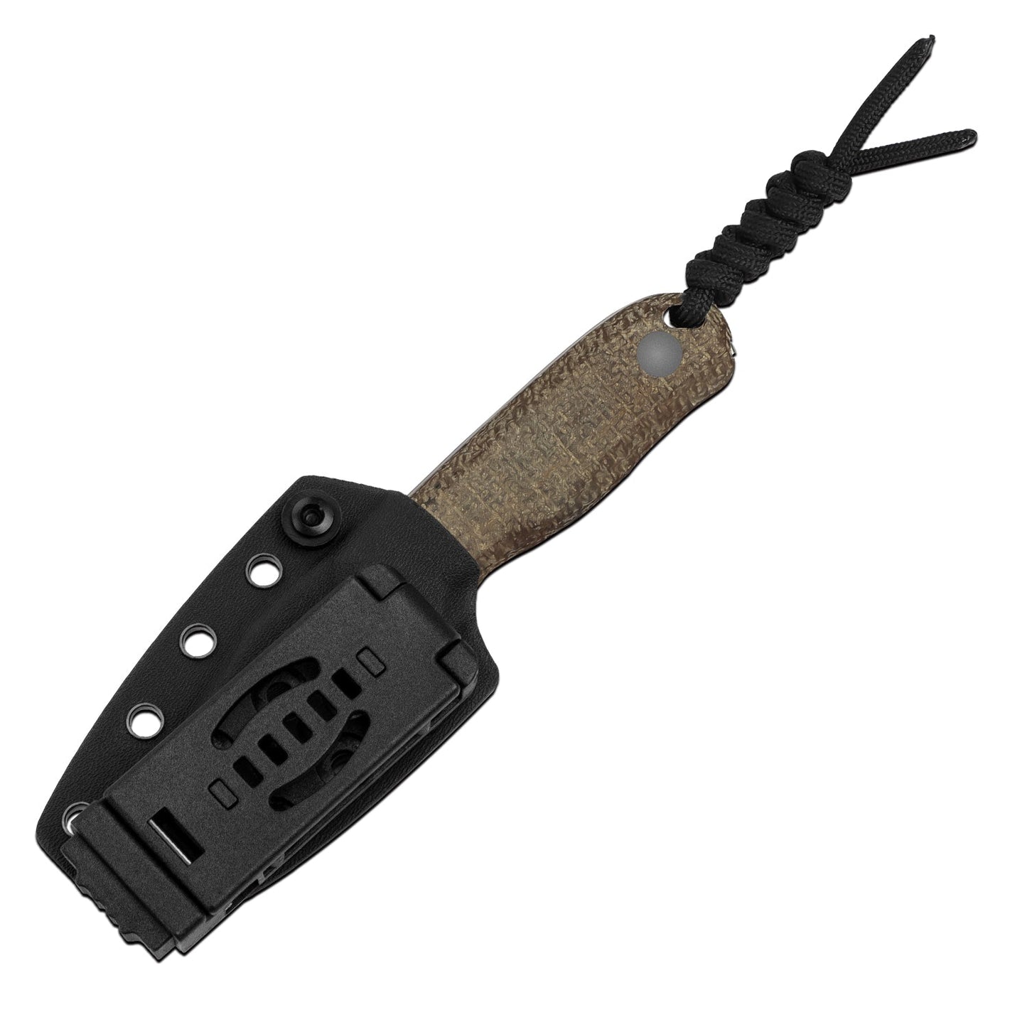 Kizer Drop Bear 2.6" Sandvik 14C28N Burlap Micarta Compact Fixed Blade Knife 1094A1