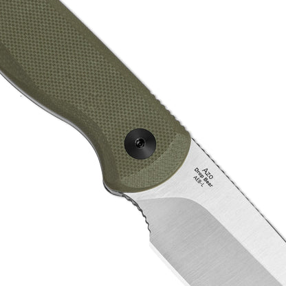 Kizer Drop Bear 2.6" AEB-L Olive Green G10 Compact Sheepsfoot Fixed Blade Knife 1093A1