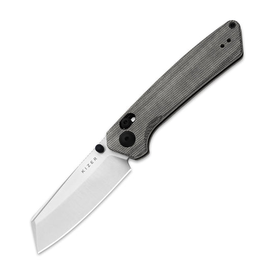 Kizer Madrac Clutch-Lock 3.06" Nitro-V Norplex UltreX Micarta Folding Knife V3693A3