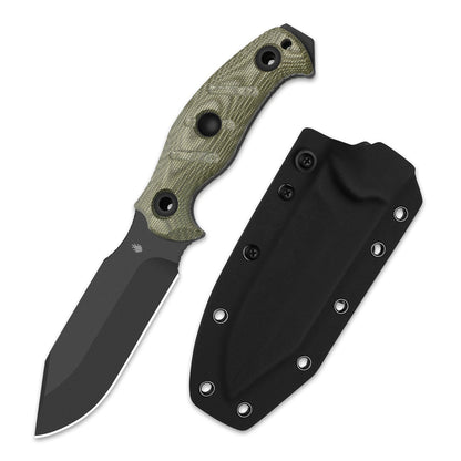 Kizer Sheepdog Survival 5.28" 1095 Green Micarta Fixed Blade Knife 1105A4