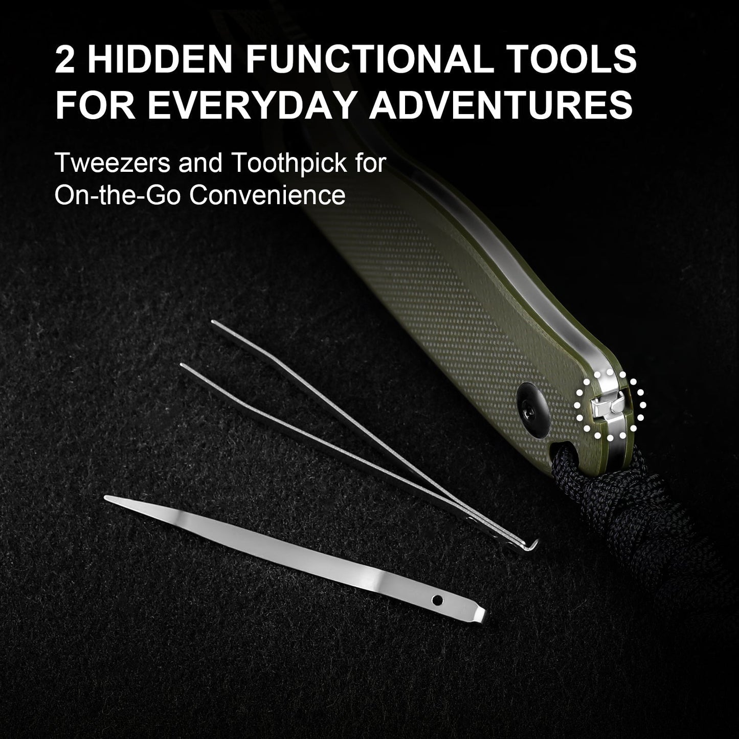 Kizer Drop Bear 2.6" AEB-L Olive Green G10 Compact Sheepsfoot Fixed Blade Knife 1093A1