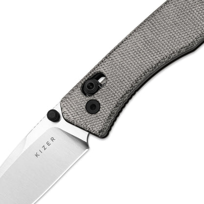 Kizer Aegis 2.8" AEB-L Norplex UltreX Micarta Clutch-Lock Folding Knife V3774A1