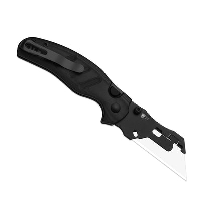 Kizer Sheepdog Utility 2.8" CO1C UTI 2 Black G10 Button-Lock Replaceable-Blade Folding Knife V3488.29JNA3