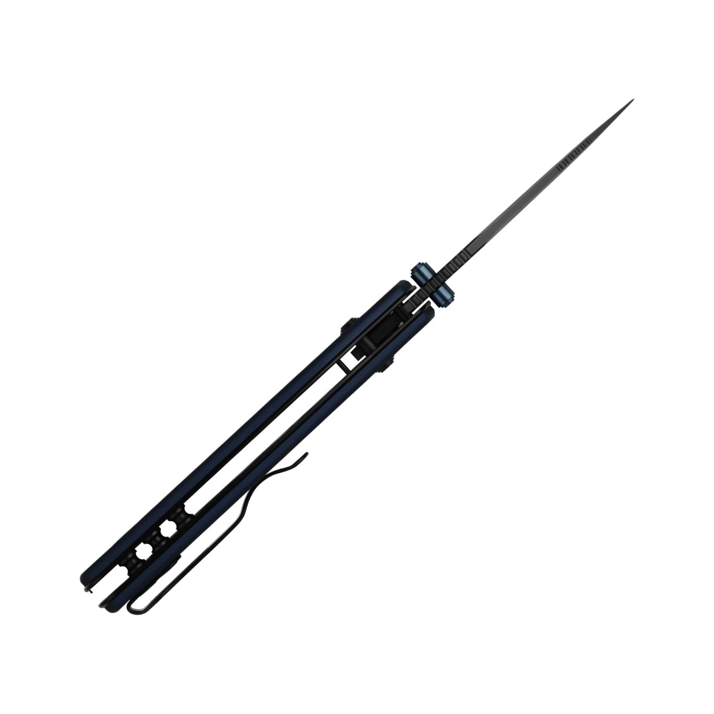 Kizer Aegis 2.8" AEB-L Matte DLC Blue Aluminium Clutch-Lock Folding Knife V3774A3