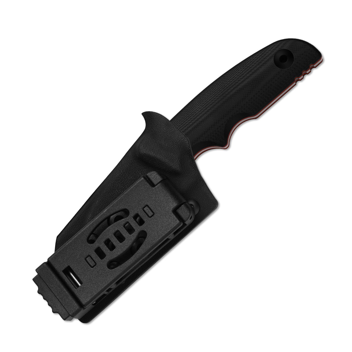 Kizer Snick 2.68" AEB-L Black/Red G10 Compact Fixed Blade Knife 1085A1
