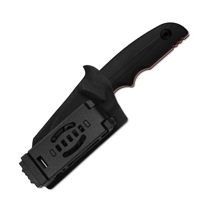 Kizer Snick 2.68" AEB-L Black/Red G10 Compact Fixed Blade Knife 1085A1