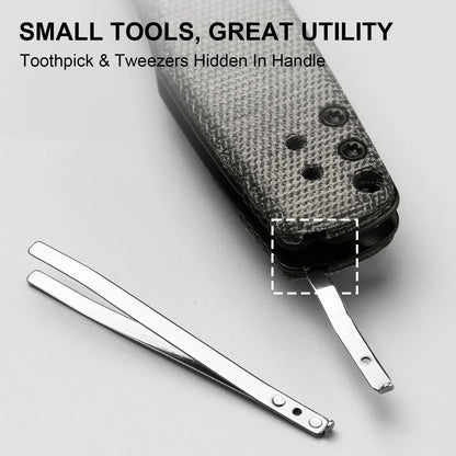 Kizer Aegis 2.8" AEB-L Norplex UltreX Micarta Clutch-Lock Folding Knife V3774A1