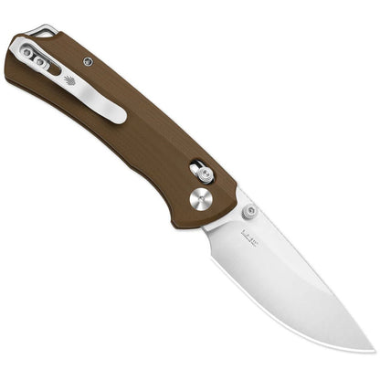 Kizer T1 CD 3.2" Nitro-V Brown G10 Clutch-Lock Folding Knife by Uli Hennicke V3490.2CA2
