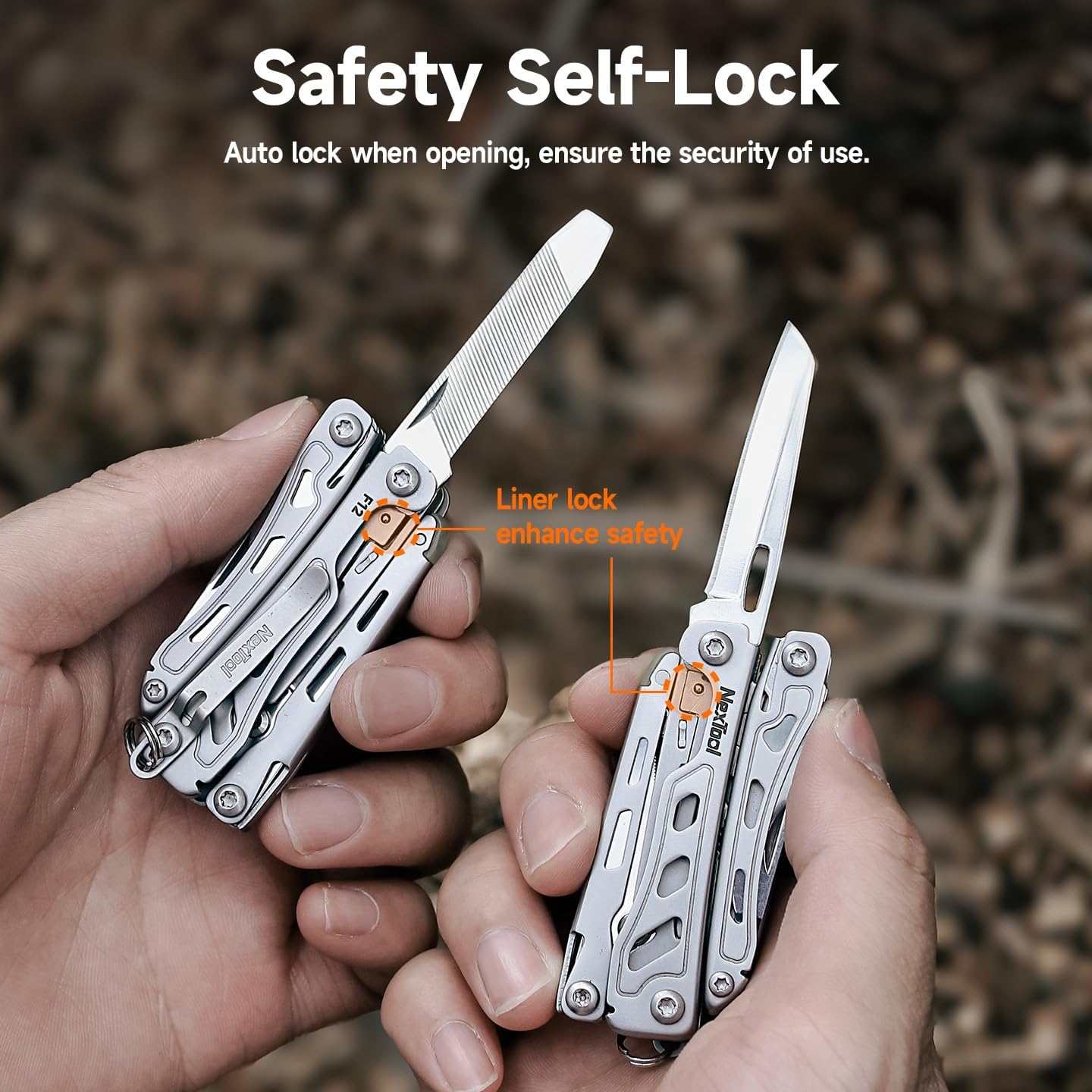 NexTool Mini Flagship F12 Blue Compact Multi-Tool with 15 Functions NE20410D