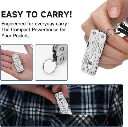 NexTool Micro Sailor Scissors S0 Bladeless Slim Keychain Multi-Tool 8 Functions