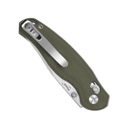 Kizer Phoca 2.9" AEB-L Green Micarta Clutch-Lock Folding Knife V3780A1