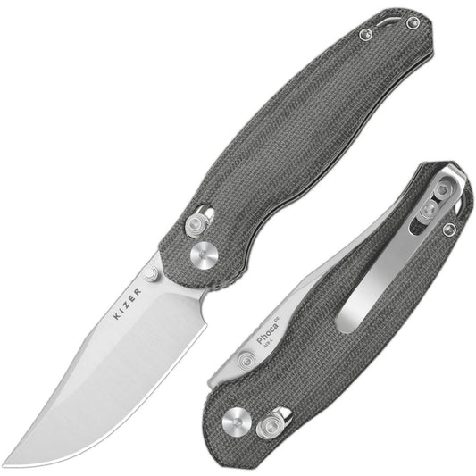 Kizer Phoca 2.9" AEB-L Norplex UltreX Micarta Clutch-Lock Folding Knife V3780A3