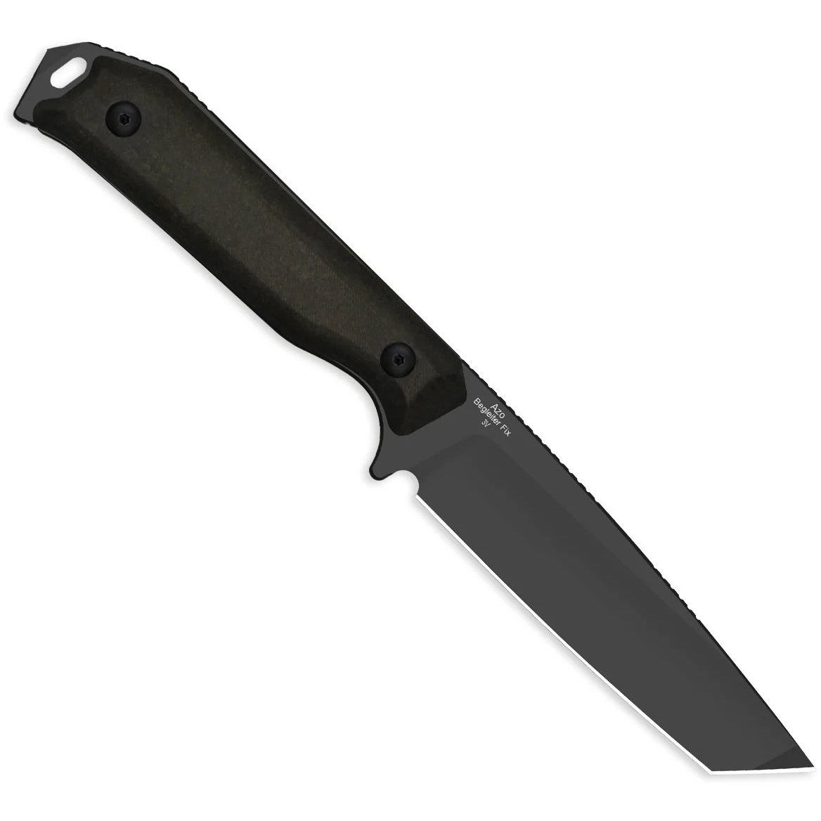 Kizer Begleiter Fix 3.74" 3V DLC-Ultra Chocolate Glacier Richlite Fixed Blade Knife 1045MT1