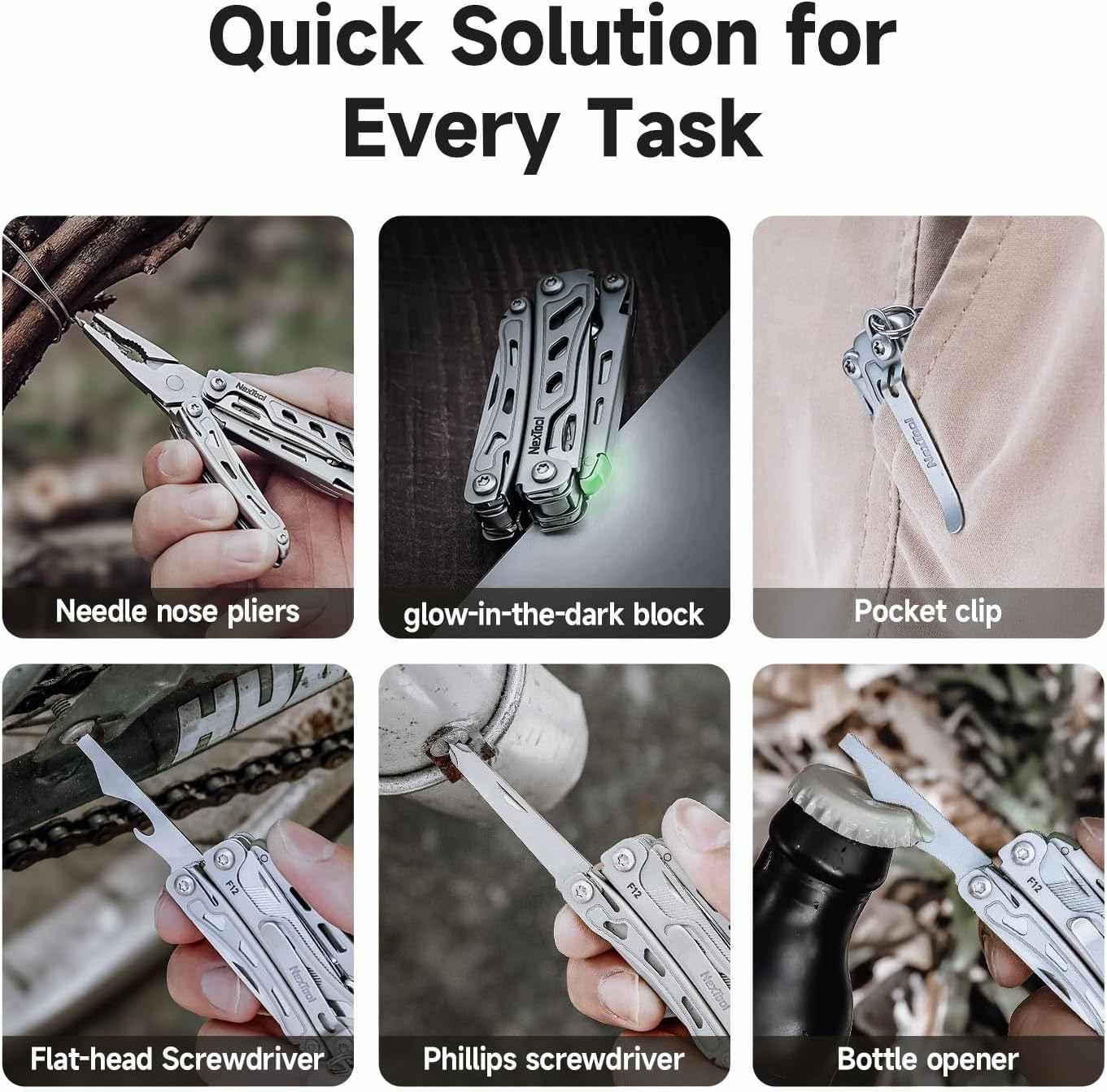 NexTool Mini Flagship F12 Compact Multi-Tool with 13 Functions