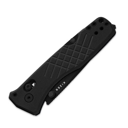 Kizer Aegis T 3.21" AEB-L Black G10 Clutch-Lock Rescue Folding Knife V3774CTA1