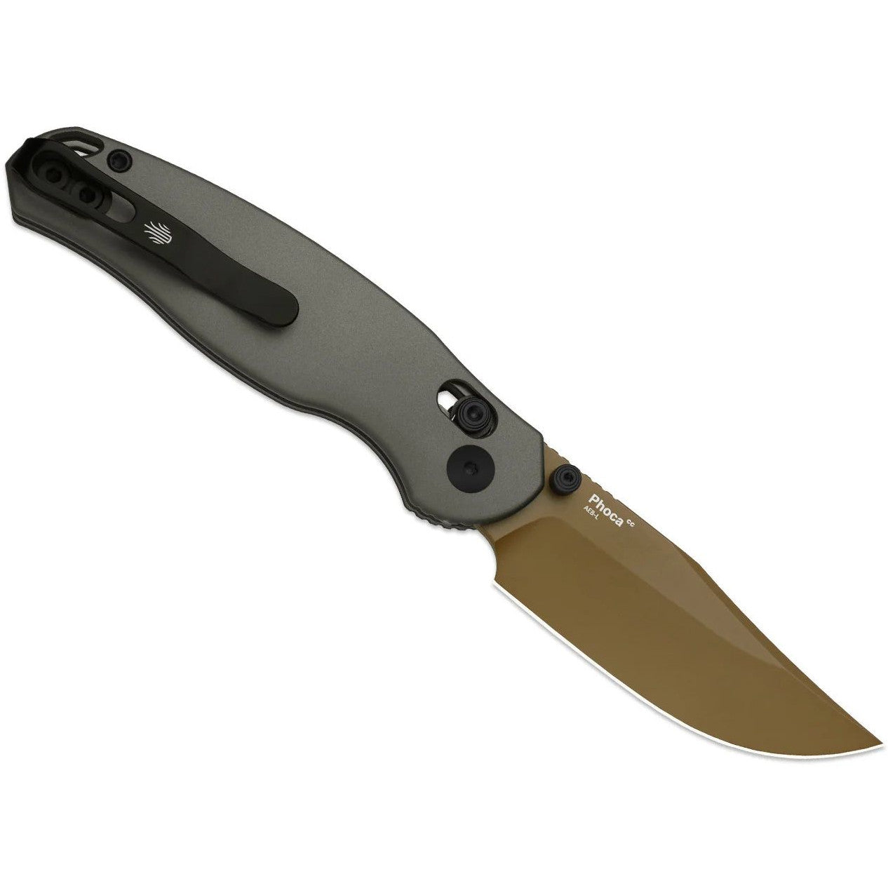 Kizer Phoca 2.9" AEB-L Aluminium Sunset Metal PVD Clutch-Lock Folding Knife V3780A2