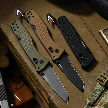 Kizer Aegis T 3.21" AEB-L Black G10 Clutch-Lock Rescue Folding Knife V3774CTA1