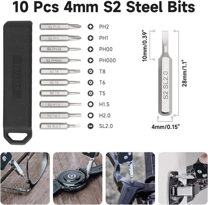 NexTool Knight K30 Sandvik 14C28N Axis-Lock Multi-Tool 11 Functions with S2 Bit Kit